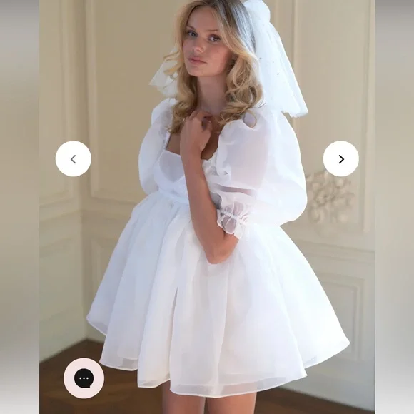 Selkie The Ivory Puff Dress XS - Picture 6 of 10